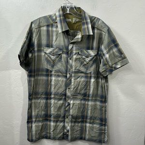 Kuhl Eluxur plaid button down shirt size small